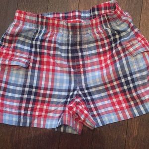 Talbots plaid shorts-12 months